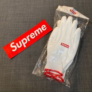 Supreme Gloves and Sticker